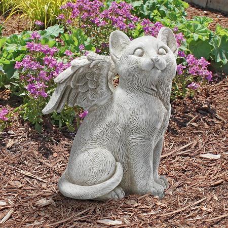 DESIGN TOSCANO Loving Friend, Memorial Pet Cat Statue: Large LY7154091